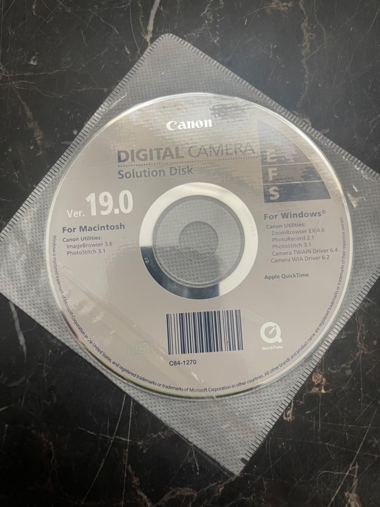 ArcSoft Camera Suite 1.3 For Windows or Macintosh Disc CD Software