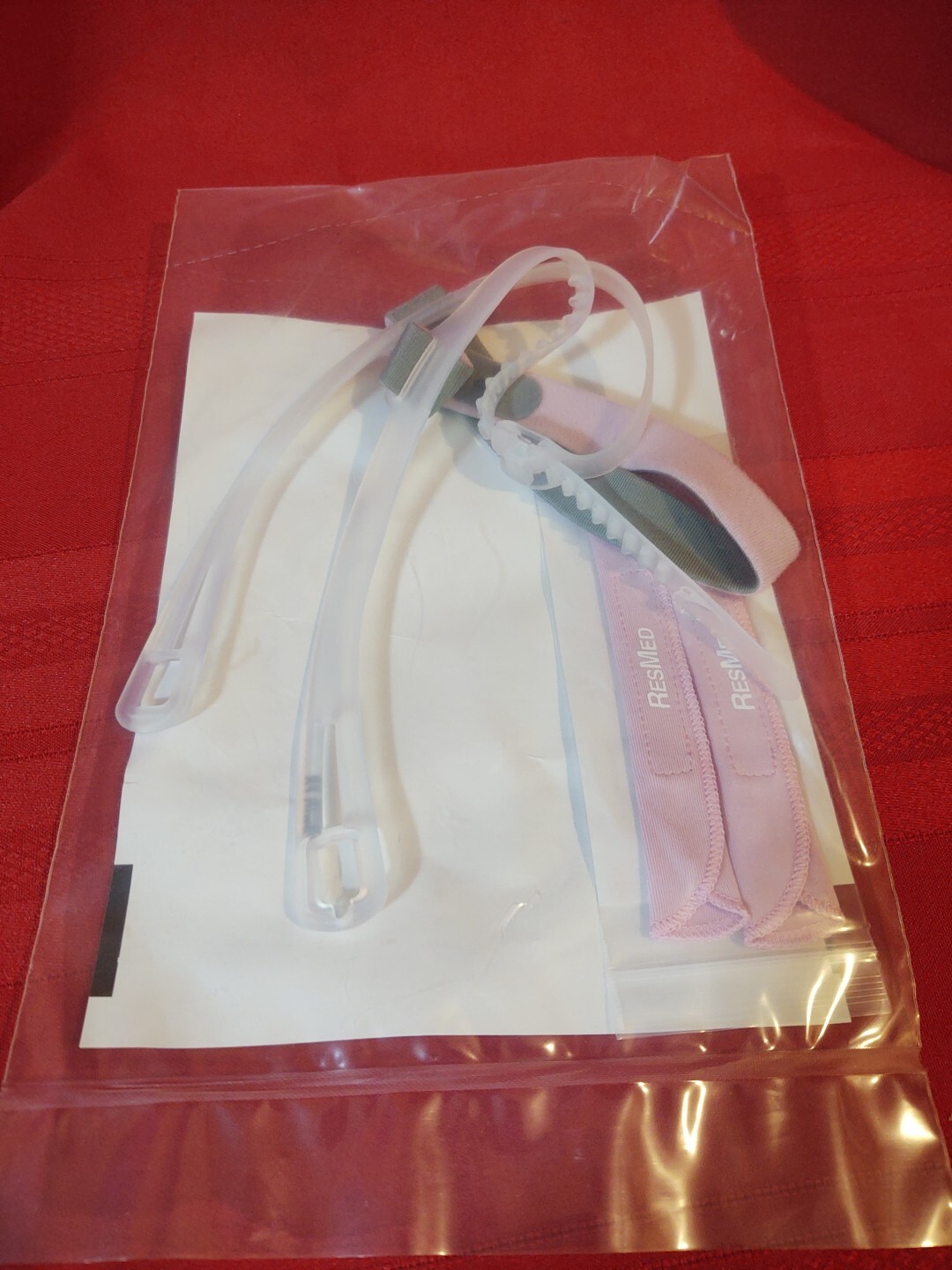 1- ResMed #62248 Swift FX NANO For Her (Pink) Headgear w/Soft Wrap Strap Covers