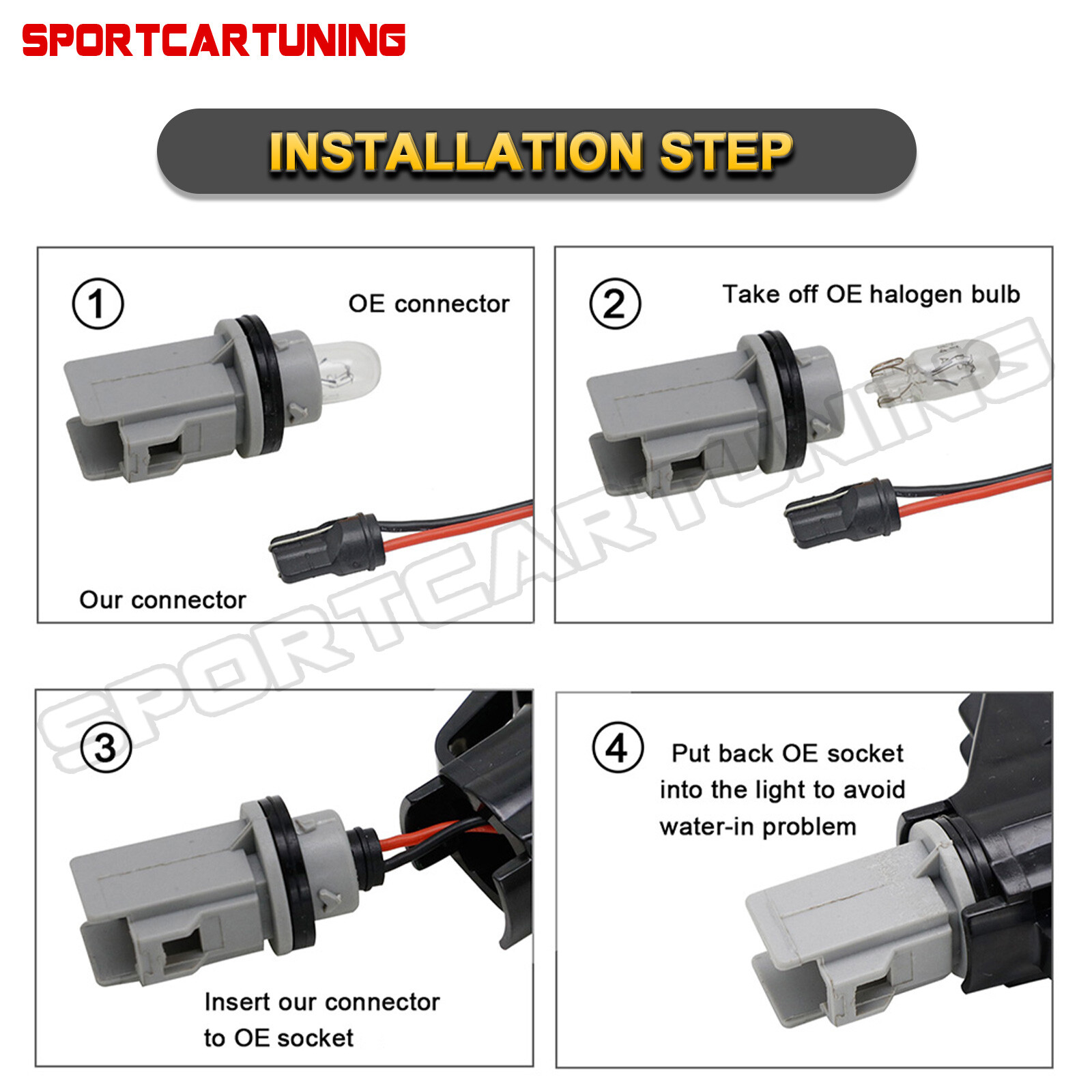 For 07-21 Frontier Titan Xterra Armada White & Red LED License Plate Lights Lamp