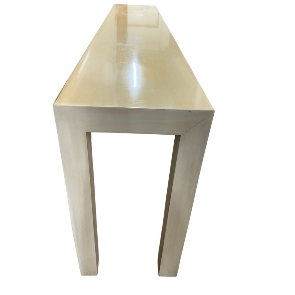 Modern Light Wood Console Table Long Narrow