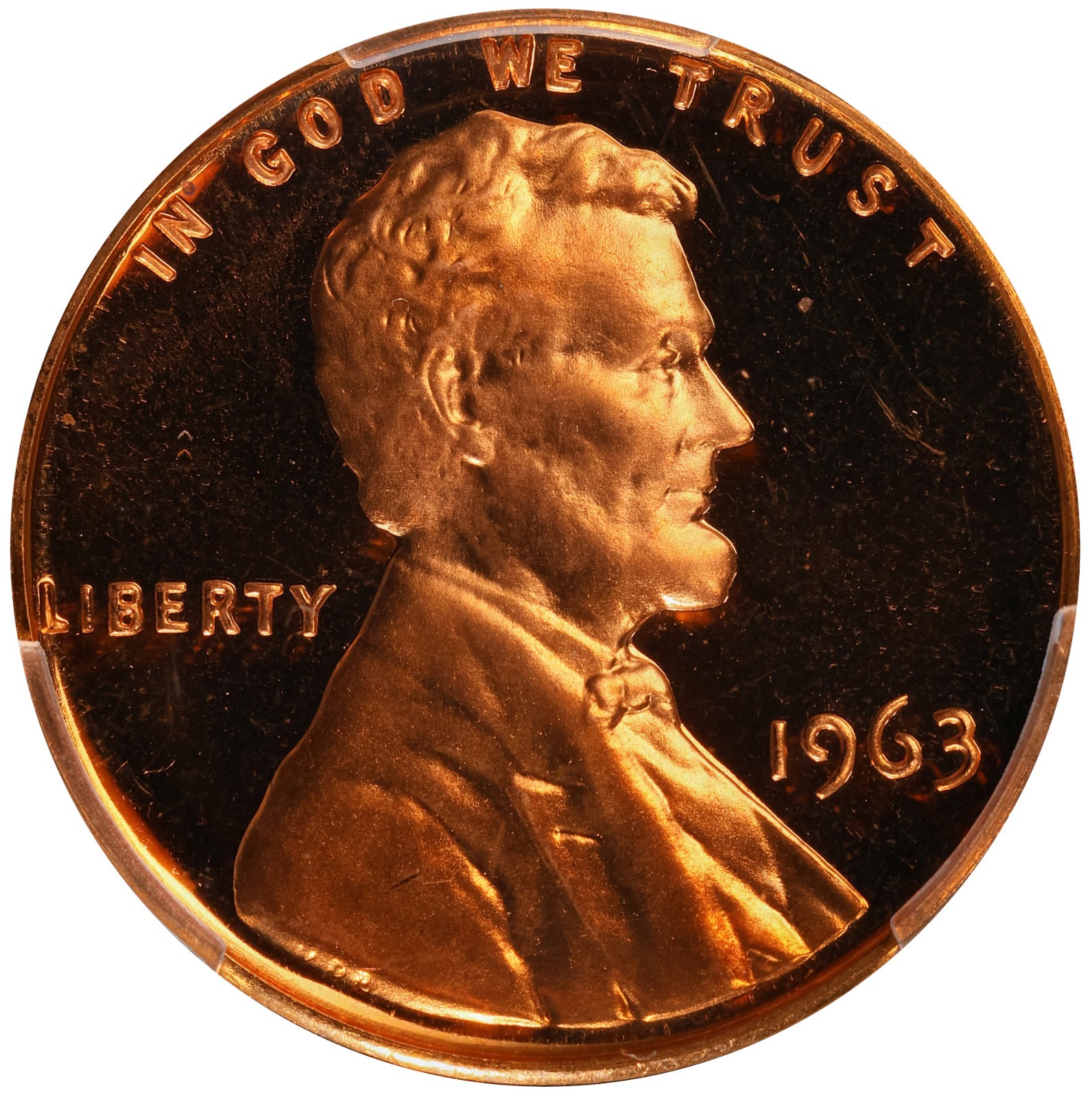 1963 Lincoln Cent Proof PCGS PR 68 DCAM PF 68 ULTRA CAMEO RD Frosty Coin 1C