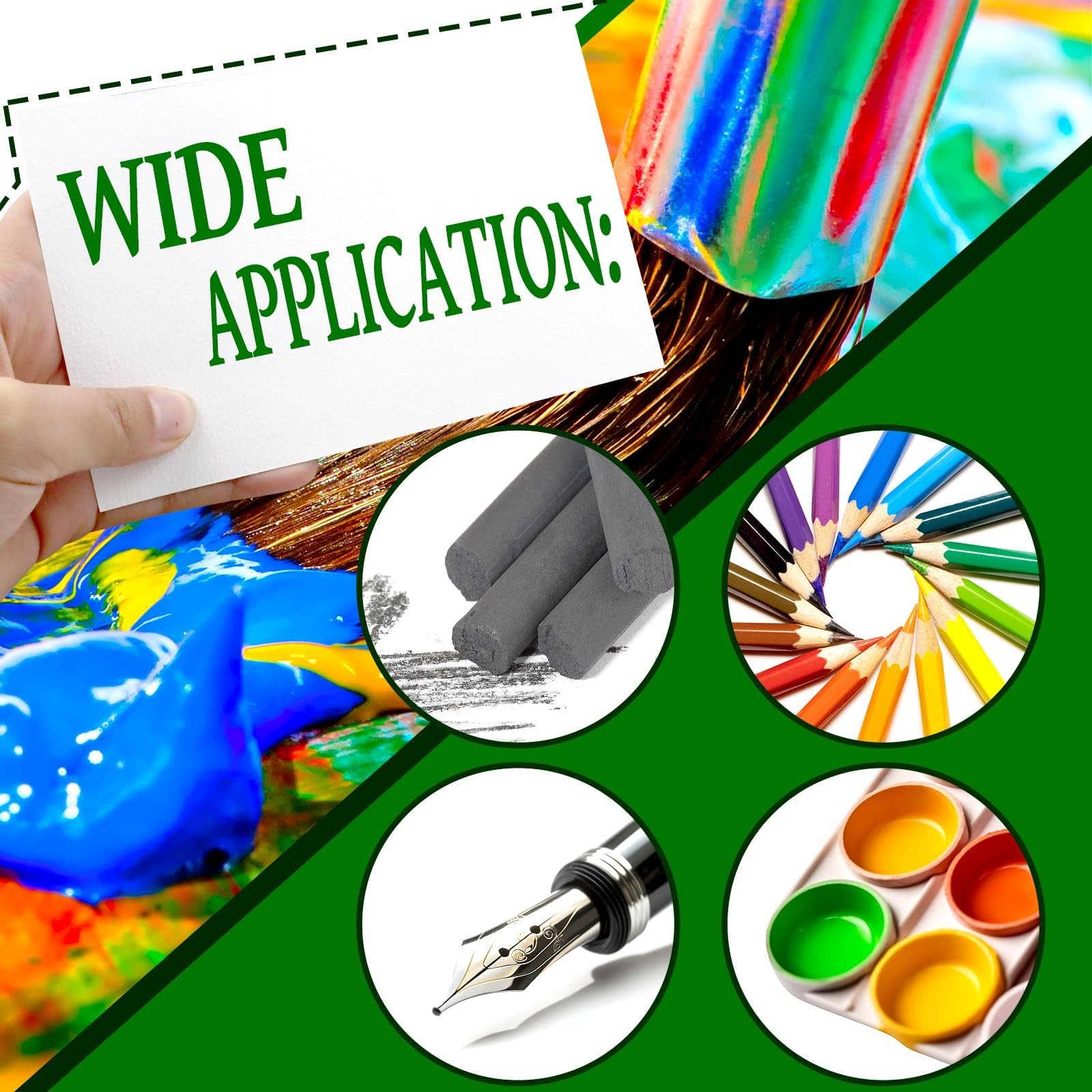 Fyess 120Pcs 100% Rag Cotton White Watercolor Paper Cold Press Bulk Drawing