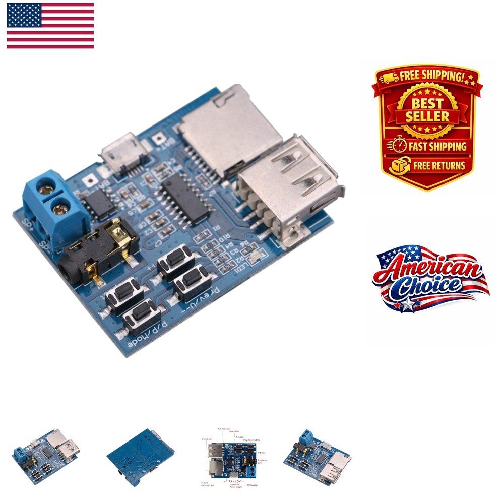 TF Card & U Disk MP3 Decoder Module: High-Quality Sound & Easy Setup
