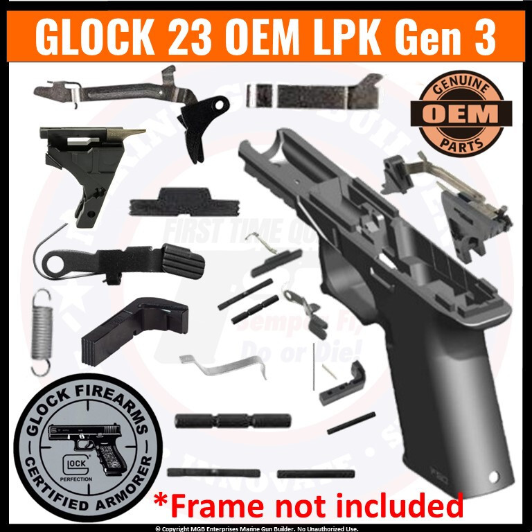 Glock 23 OEM Lower Parts Kit Gen 3 G23 LPK .40 cal Genuine Factory Authentic