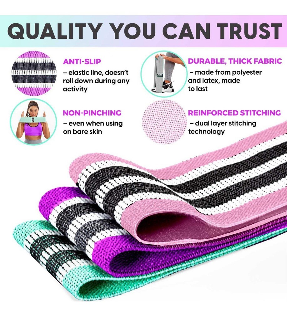Fabric Resistance Bands Set