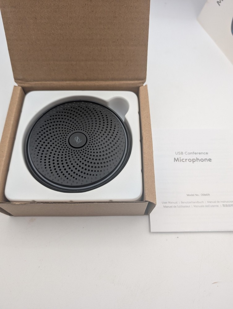 USB Conference Microphone for Computer, 360Â°Omnidirectional Condenser PC Mic Pi
