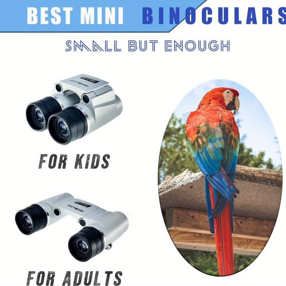 Compact Mini 6x18 Pocket Binoculars Auto Focus 131/1000m Waterproof Bird Watch