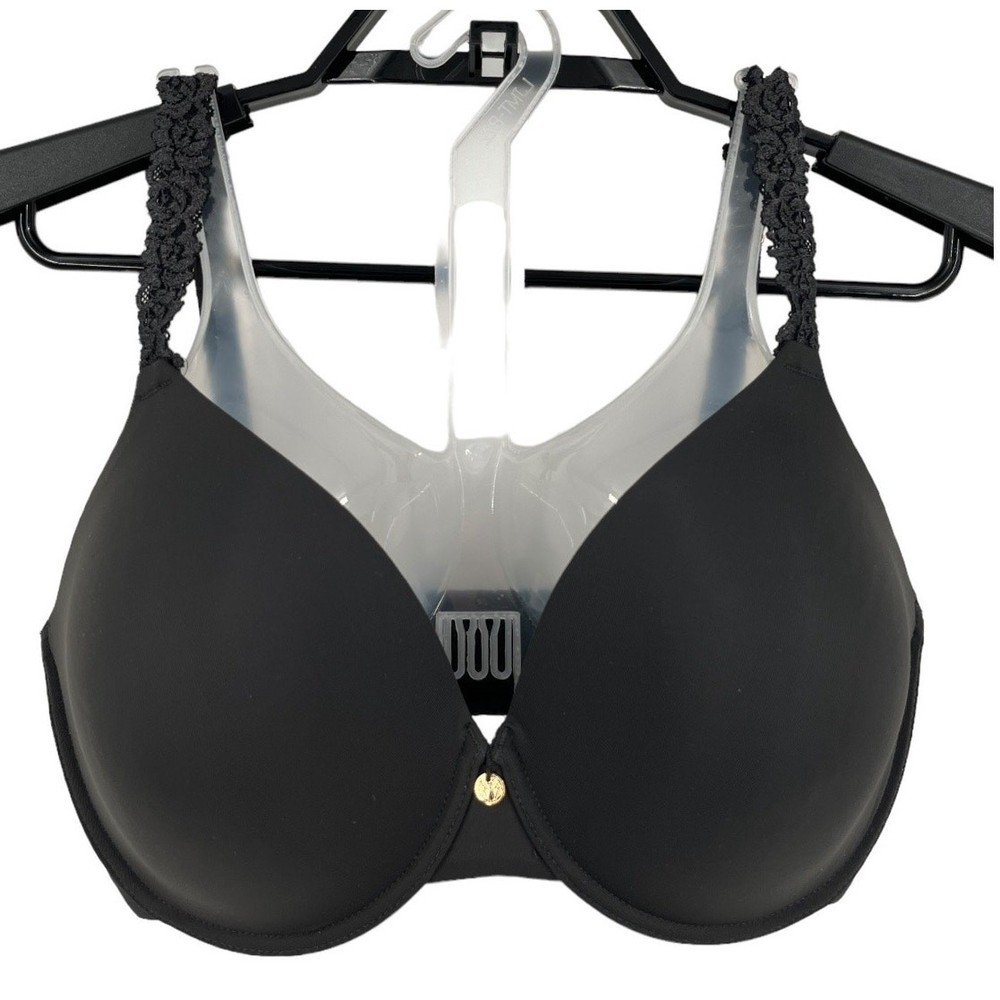 Natori 731080 black Rose Dream Custom Coverage Underwire bra size 32DDD 32F