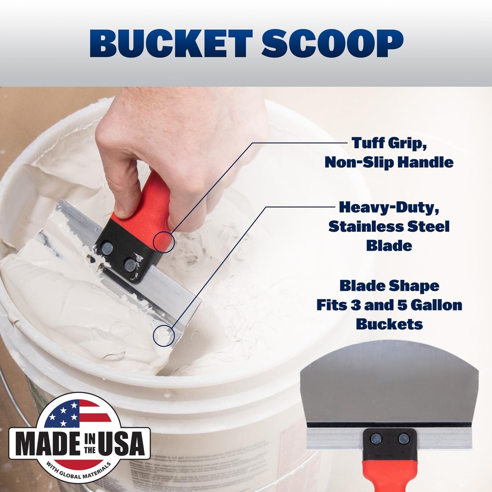 WAL-BOARD TOOLS Deluxe Drywall Finishing Tool Kit, Mud Pan, MultiTool, Taping...