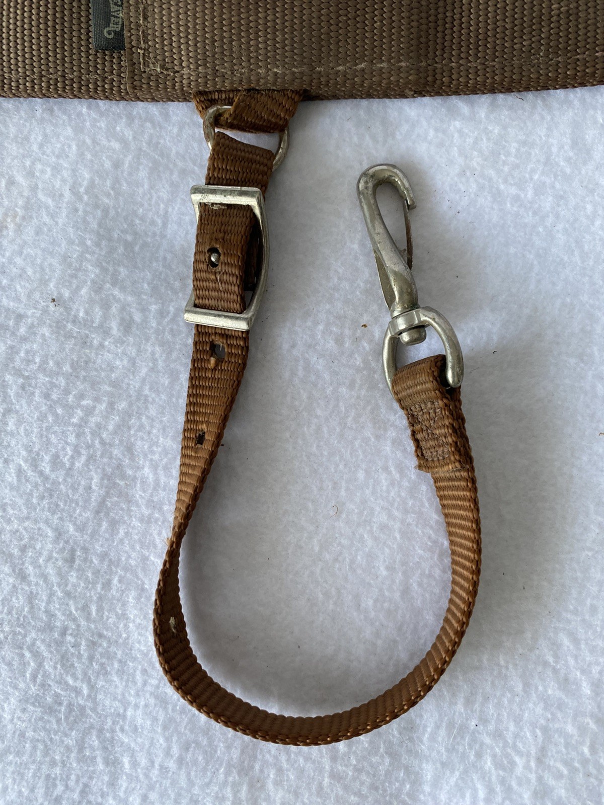 WEAVER HeavyDuty Double Stitched BROWN Nylon Back Rear Flank Saddle Cinch