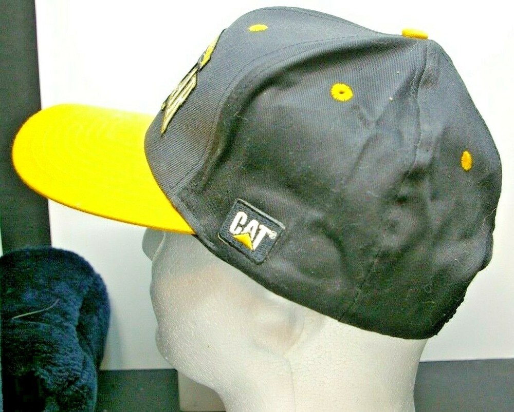 CAT Authentic Caterpillar Machines Adjustable Snapback Baseball Hat Cap