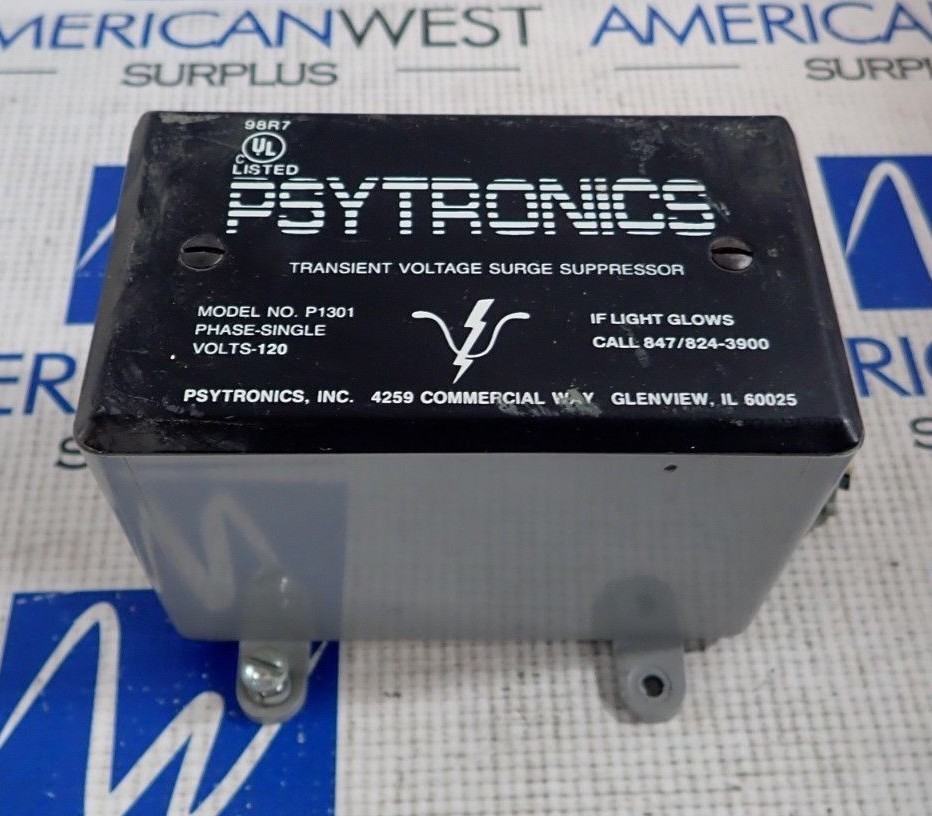 Psytronics P1301 Transient Voltage Surge Suppressor Single Phase