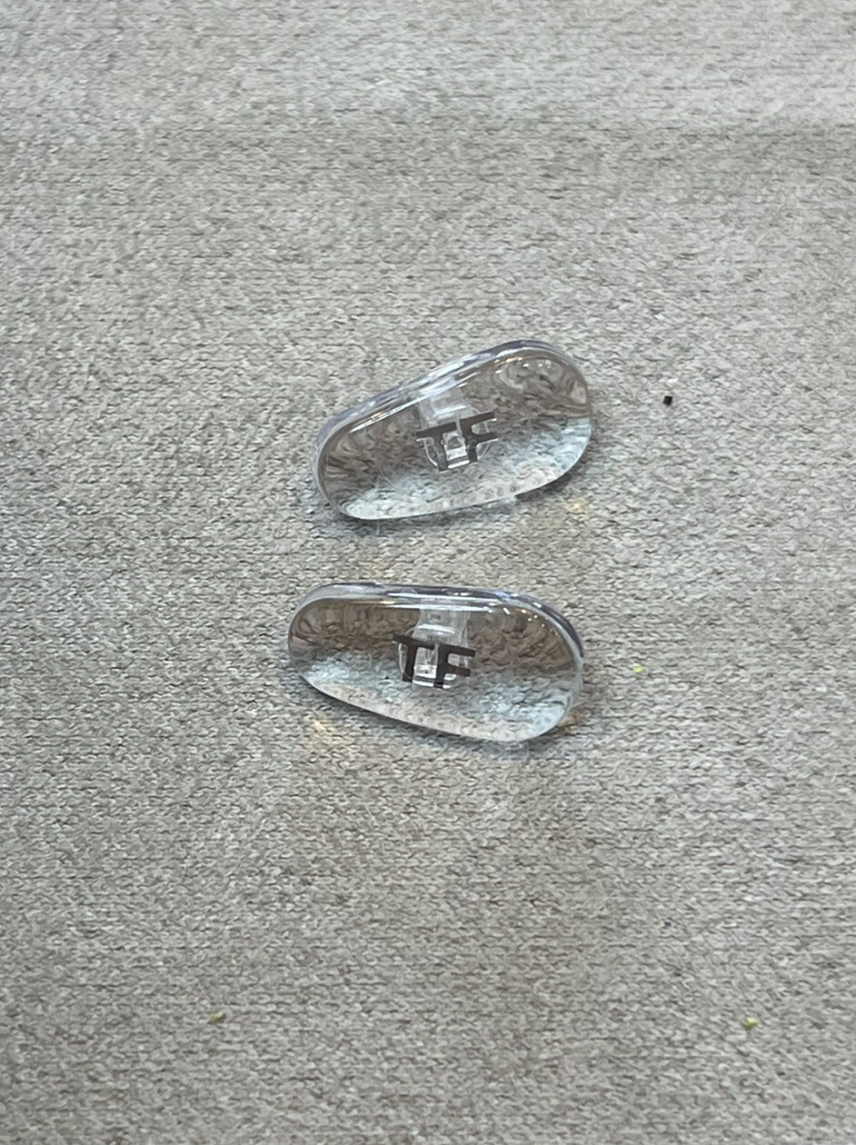 New Replacement High Quality Snap-In Nose Pads for Tom Ford Eyewear Gold 1 Pr