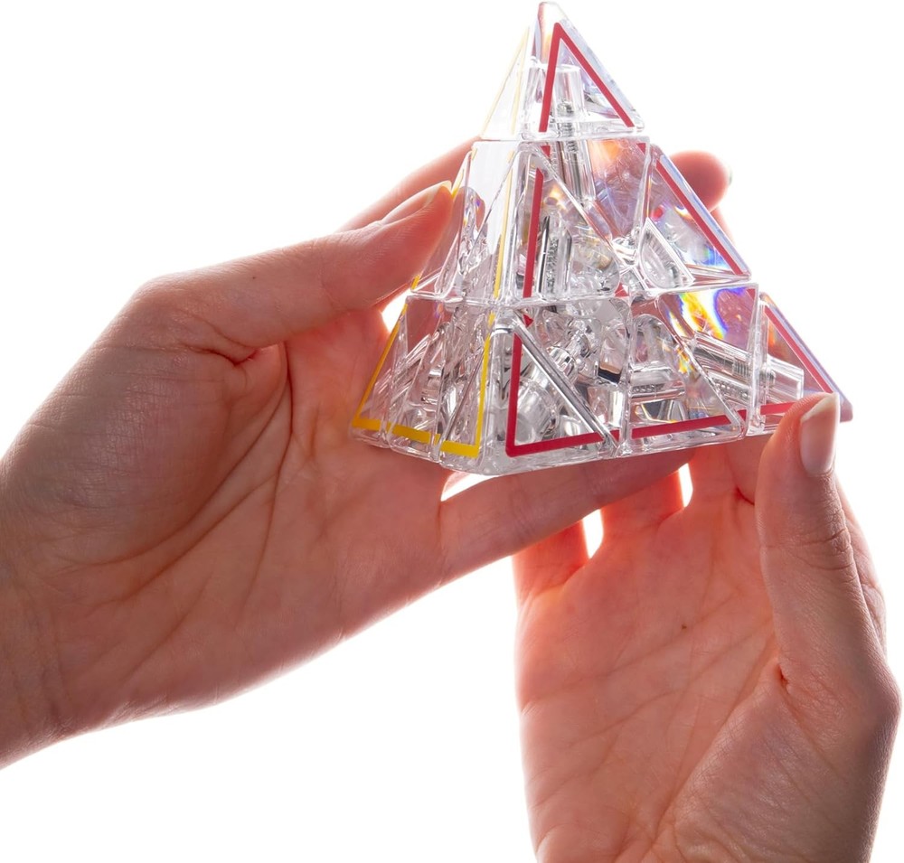 Meffert's M5093 Pyraminx Crystal Puzzle, Multi-Colour