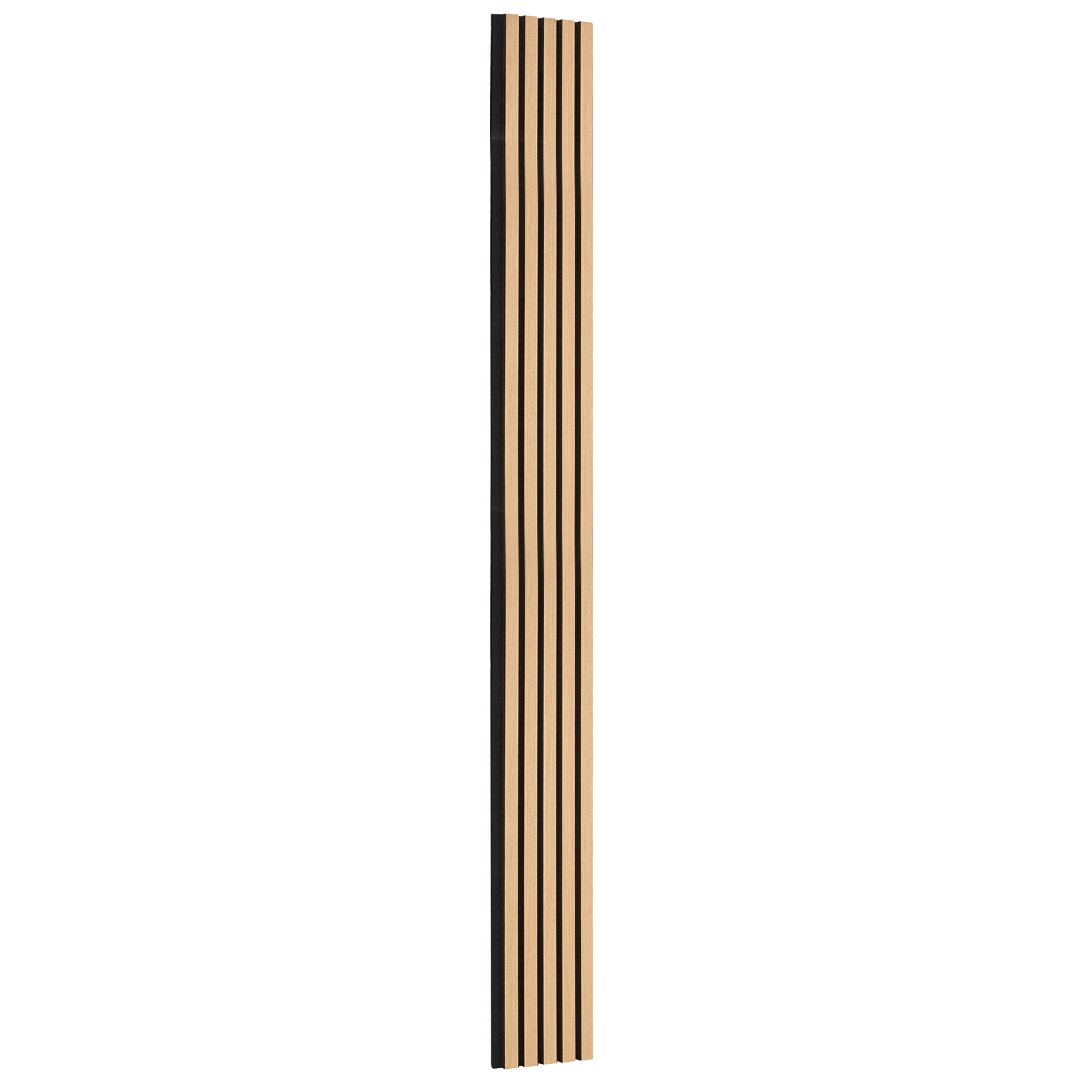 4 Pcs Acoustic Wood Wall Slat Panels 7.9"x94.5" Sound Absorbing Modern Light Oak