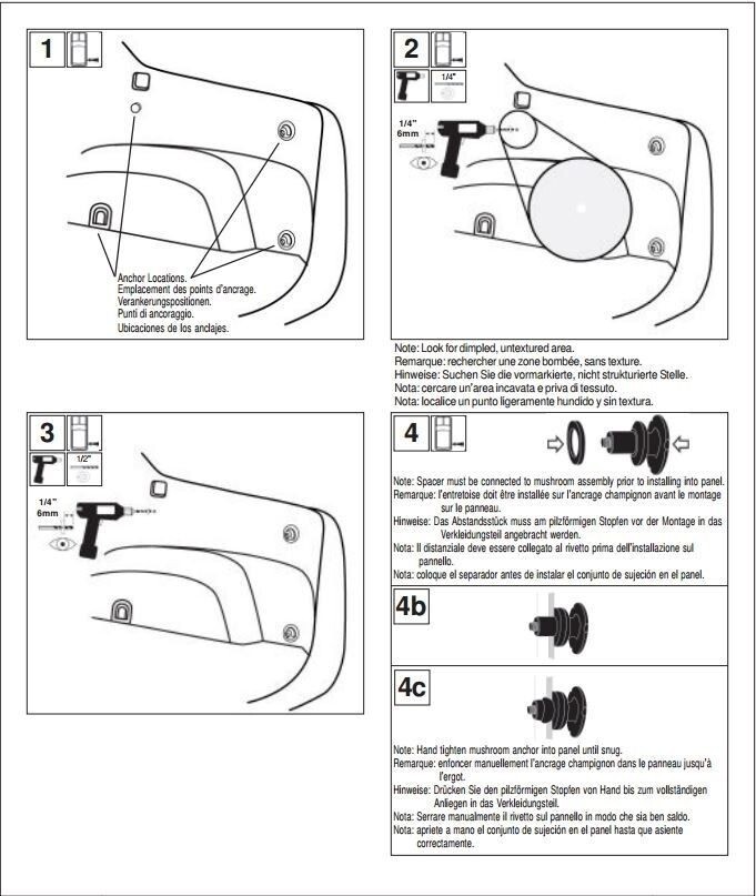 Hardware Kit for SUBARU for Cargo Net Brand New