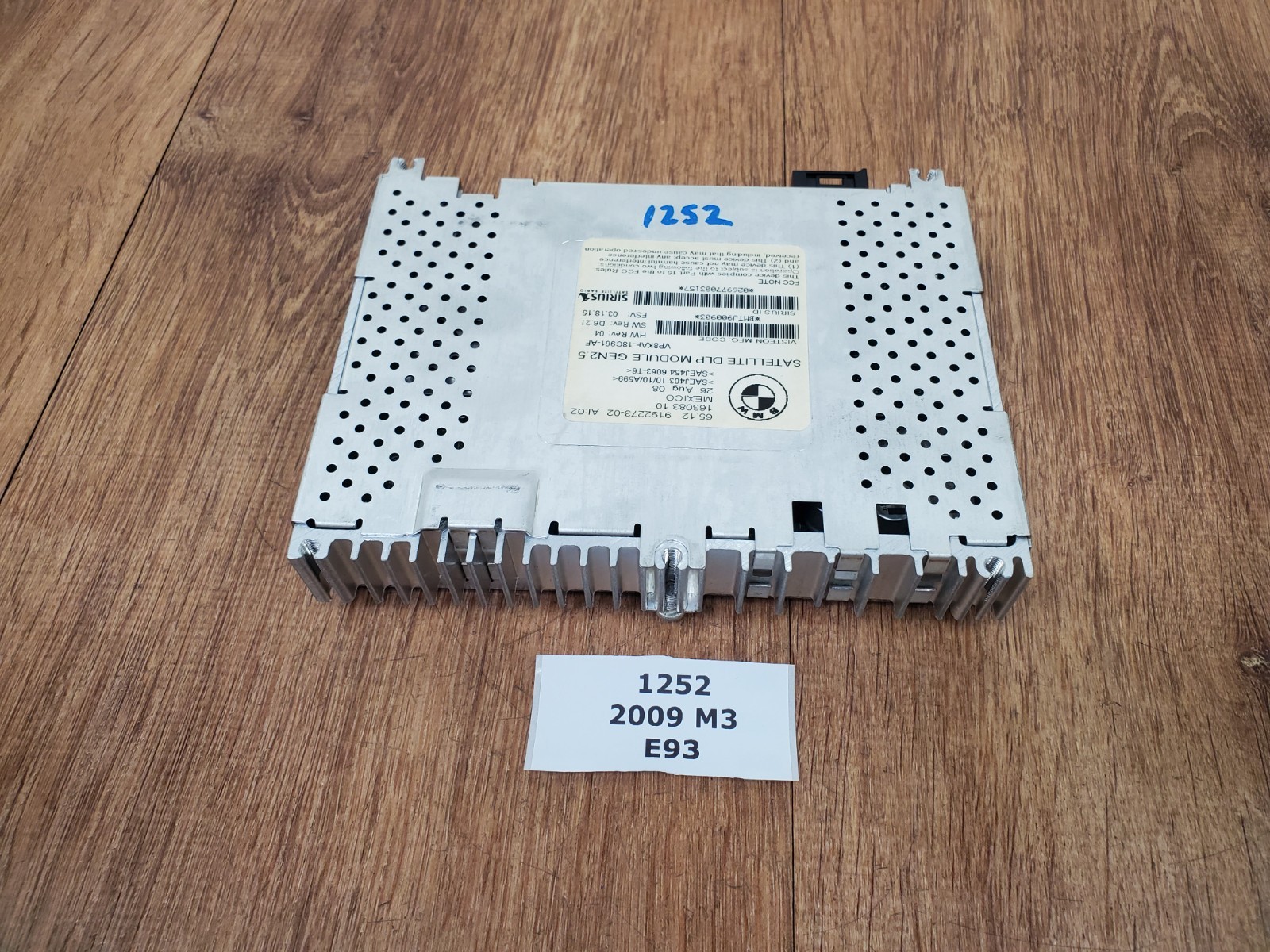 ✅ OEM BMW E88 E60 E90 E92 E93 E70 X5 Sirius Satellite Radio DLP Module GEN 2.5