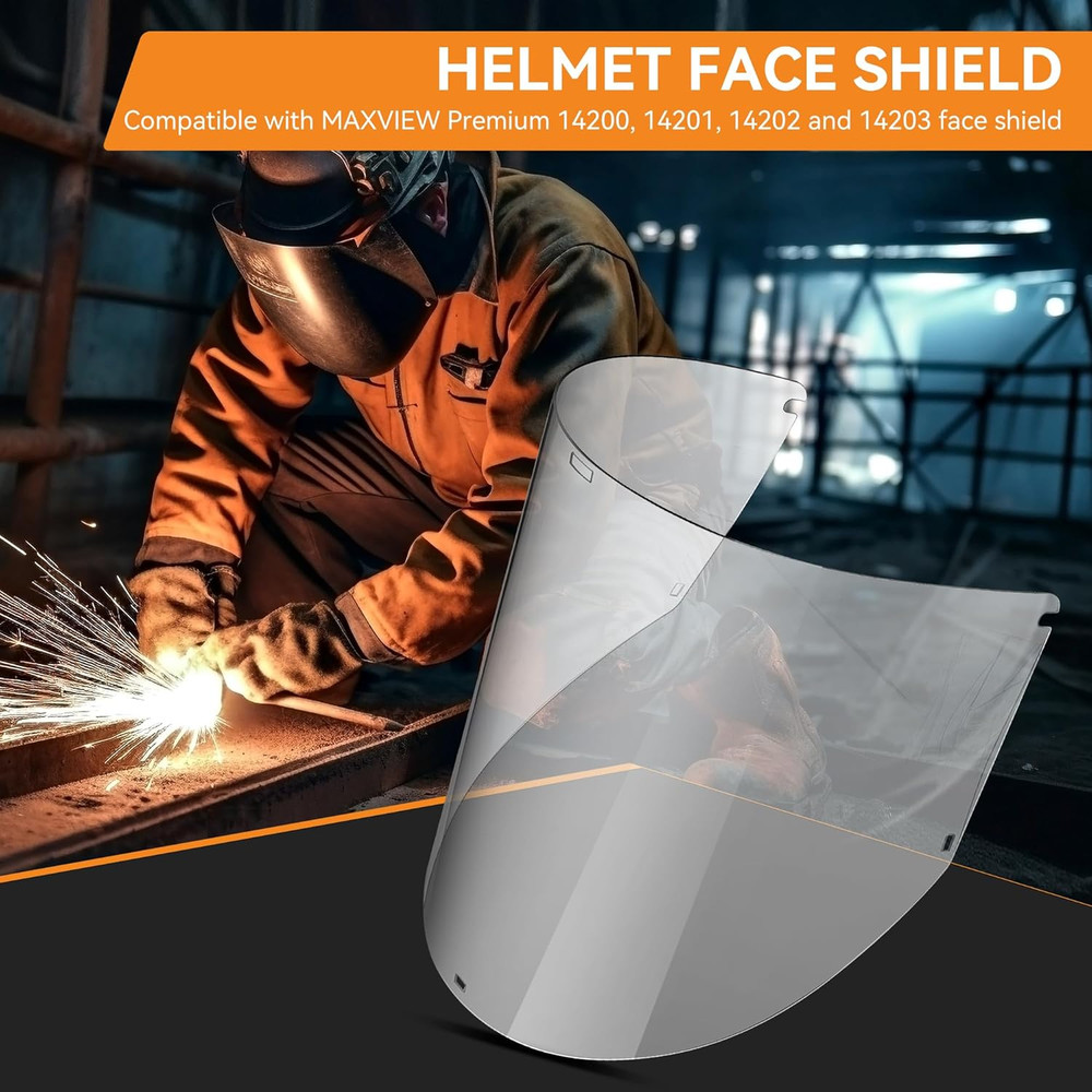 Replacement Window Compatible with Jackson Safety MAXVIEW Premium Face Shield Ma