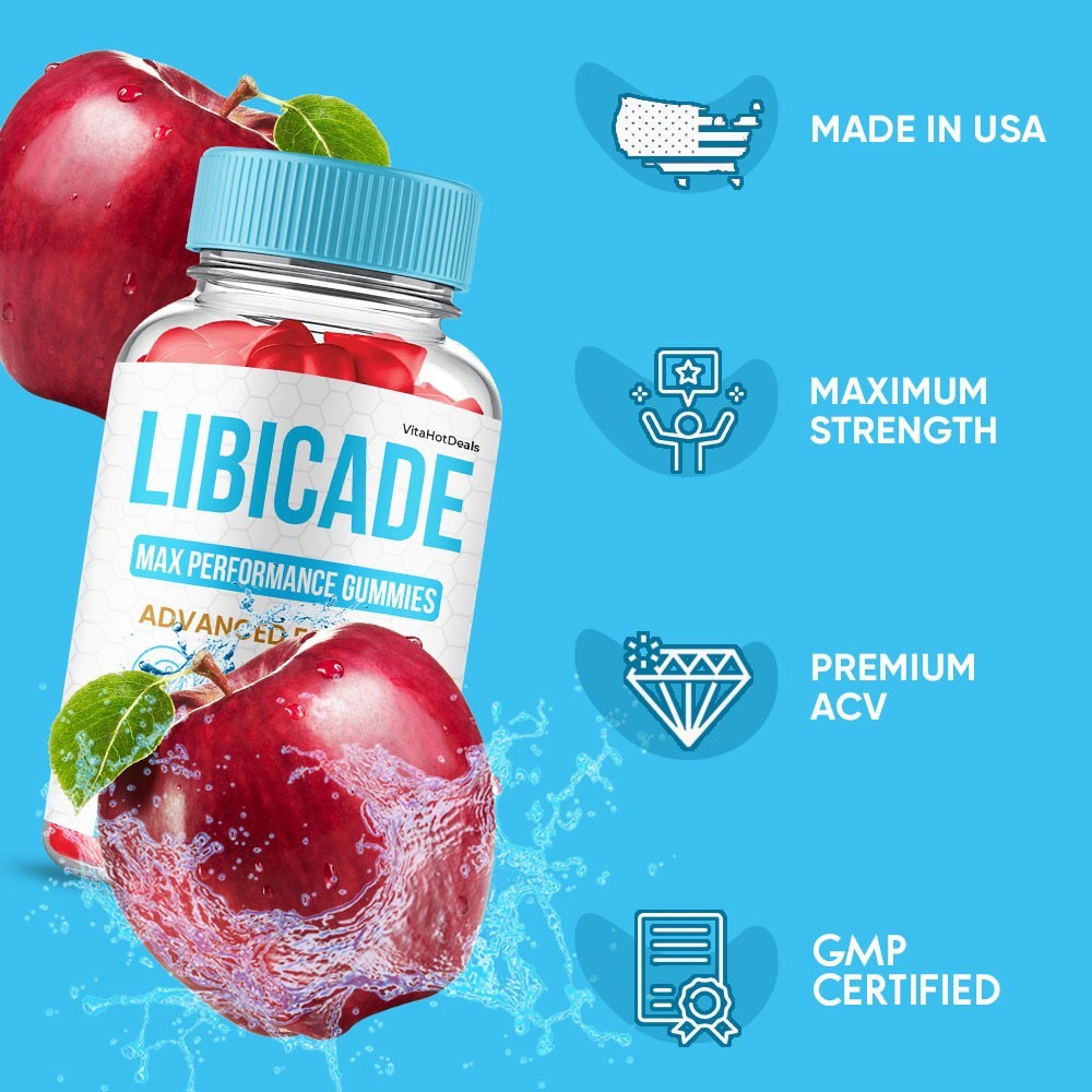 Libicade Gummies, Max Performace, Libi cade Natural Supplement (3 Pack)