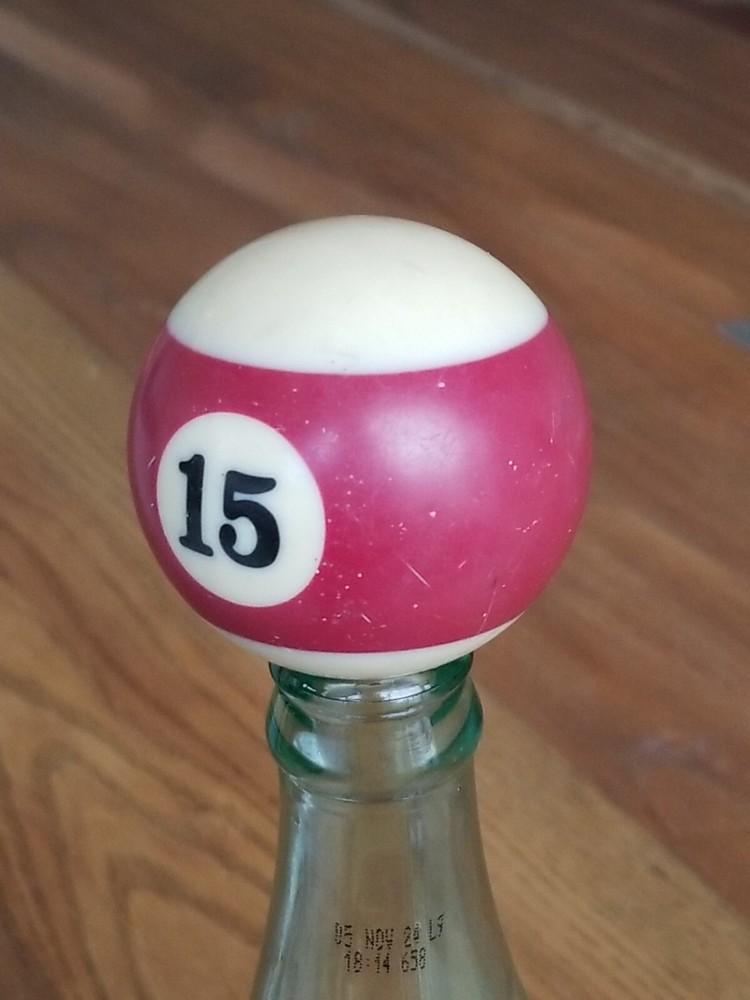 Pool Billiard Ball #15 Stripe Vintage Replacement 2 1/4"