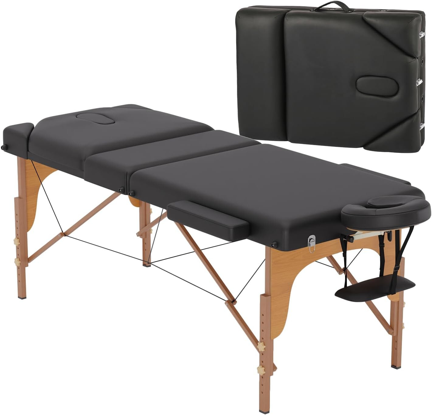 Massage Table Protable Massage Bed 28 in Wide Lash Bed Height Adjustable Bed