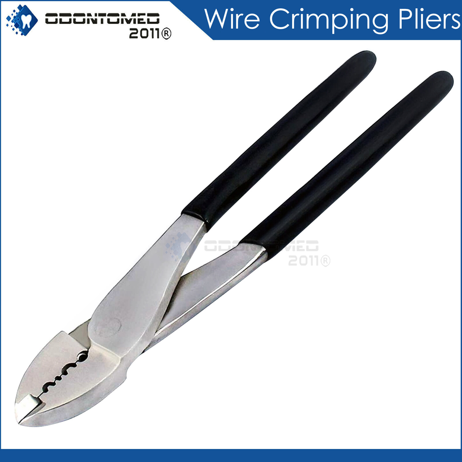 Wire Crimping Tool | Electrician's Terminal Crimp Pliers with Cutter 8'' PVC