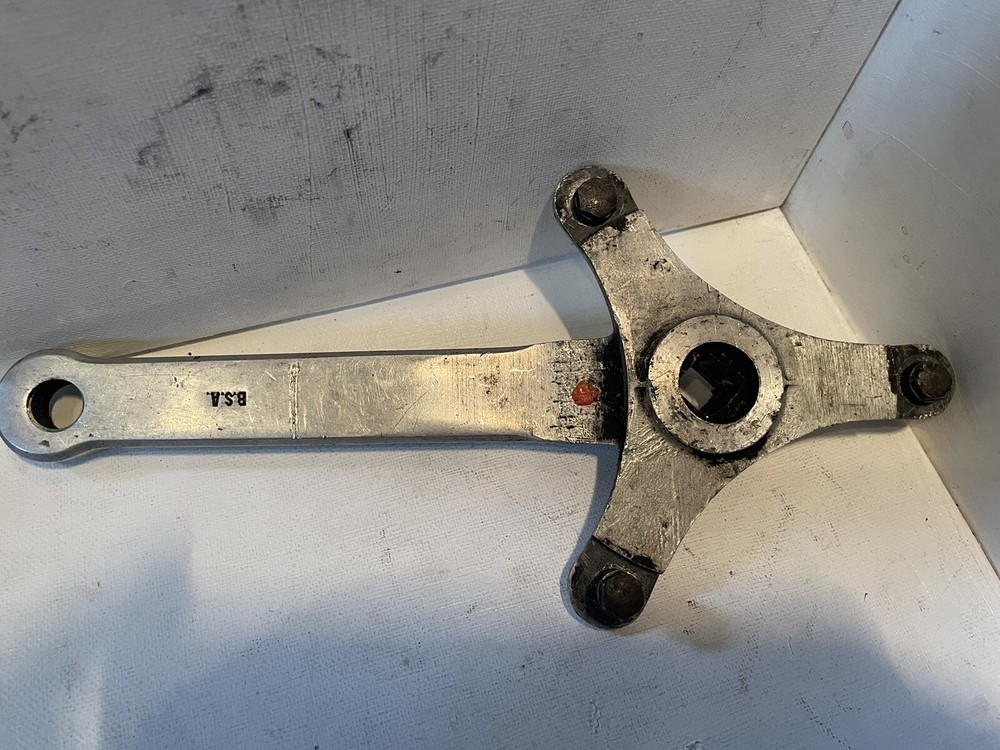 B.S.A. Right Side Crank, Three Bolt