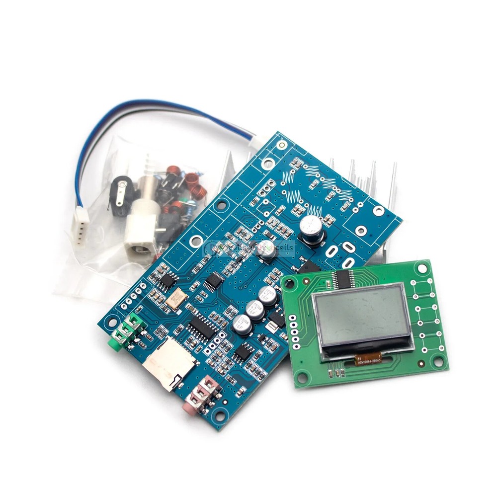 12V 5W FM Transmitter Board PLL Stereo Audio Digital LCD Display For Ham
