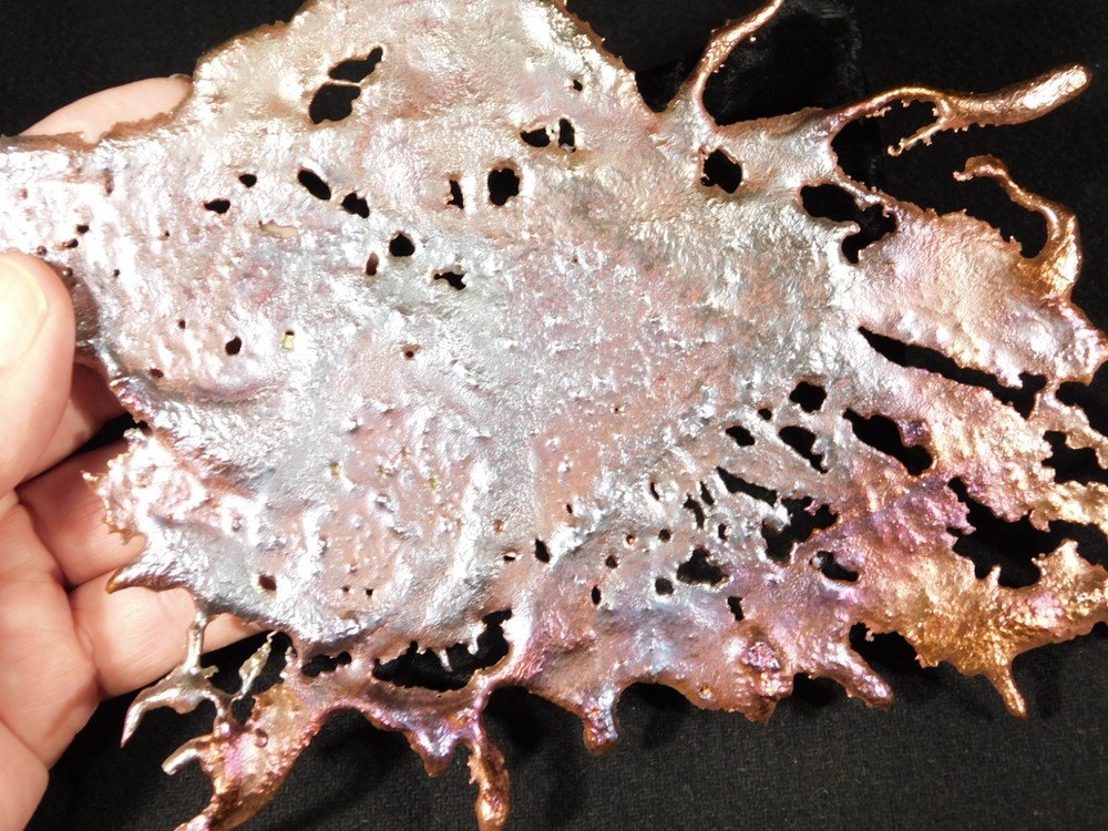 Big! Bright Solid Solid COPPER Splash ART Sculpture Arizona 161gr