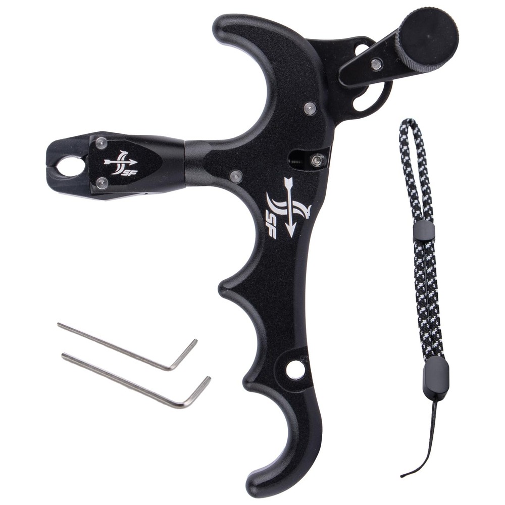 Bow Release for Compound Bow, 4-Finger Archery Release Trigger, 360° Rotatabl...
