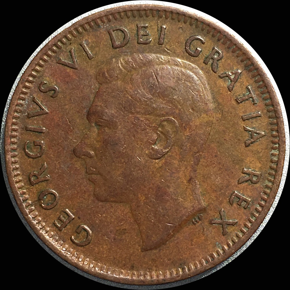 1952 Canada 1 Cent King George VI C266
