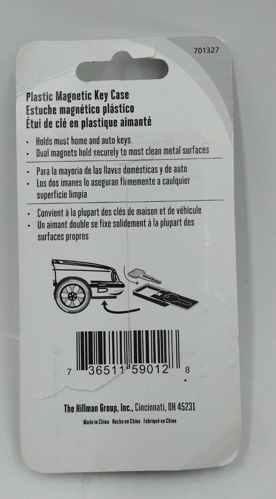 Hillman Large Plastic Magnetic Key Case