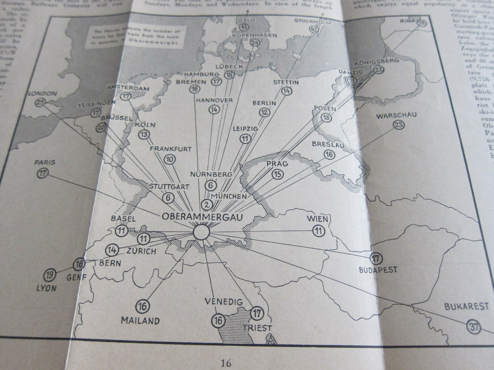 1934 Germany Oberammergauer Passion Play Betrayal of Christ Travel Brochure