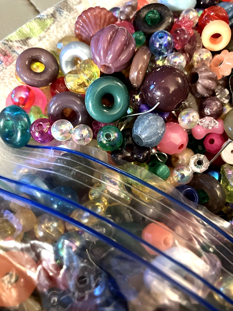 Crafters Lot Misc Multicolor Beads Metal Earring Hooks