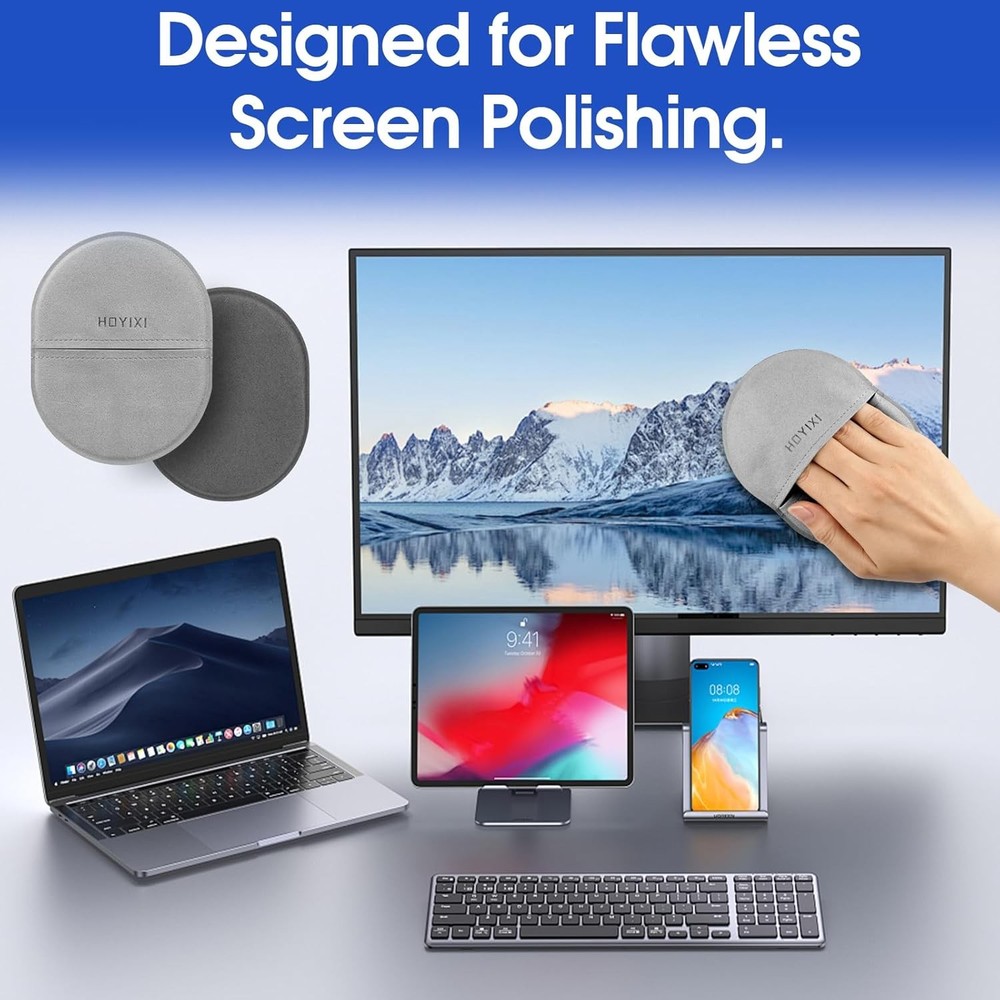 Microfiber Screen Cleaning Cloth for Laptops, Computer, Tablets, TV, Cellphone,