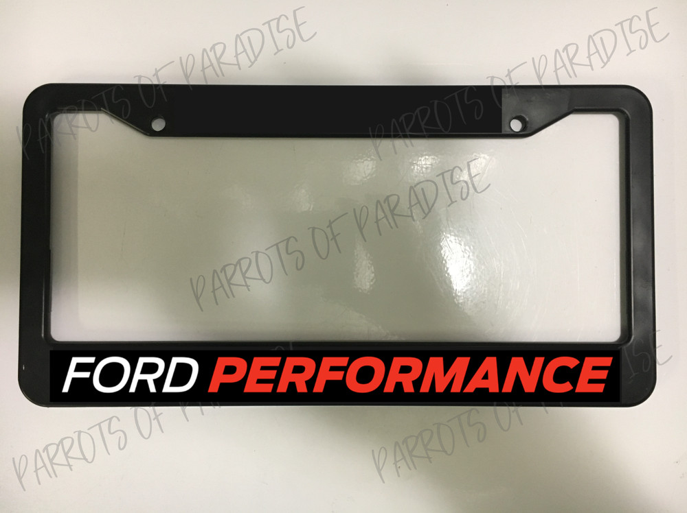 Ford Performance Plastic Car License Plate Frame