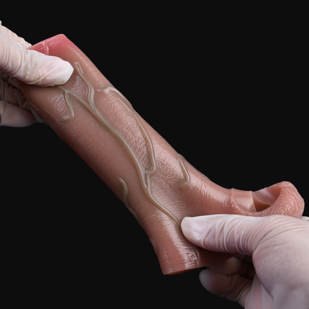 Penis Sheath Male Bigger Sleeve Girth Reusable Condom Extender Enlarger Enhancer