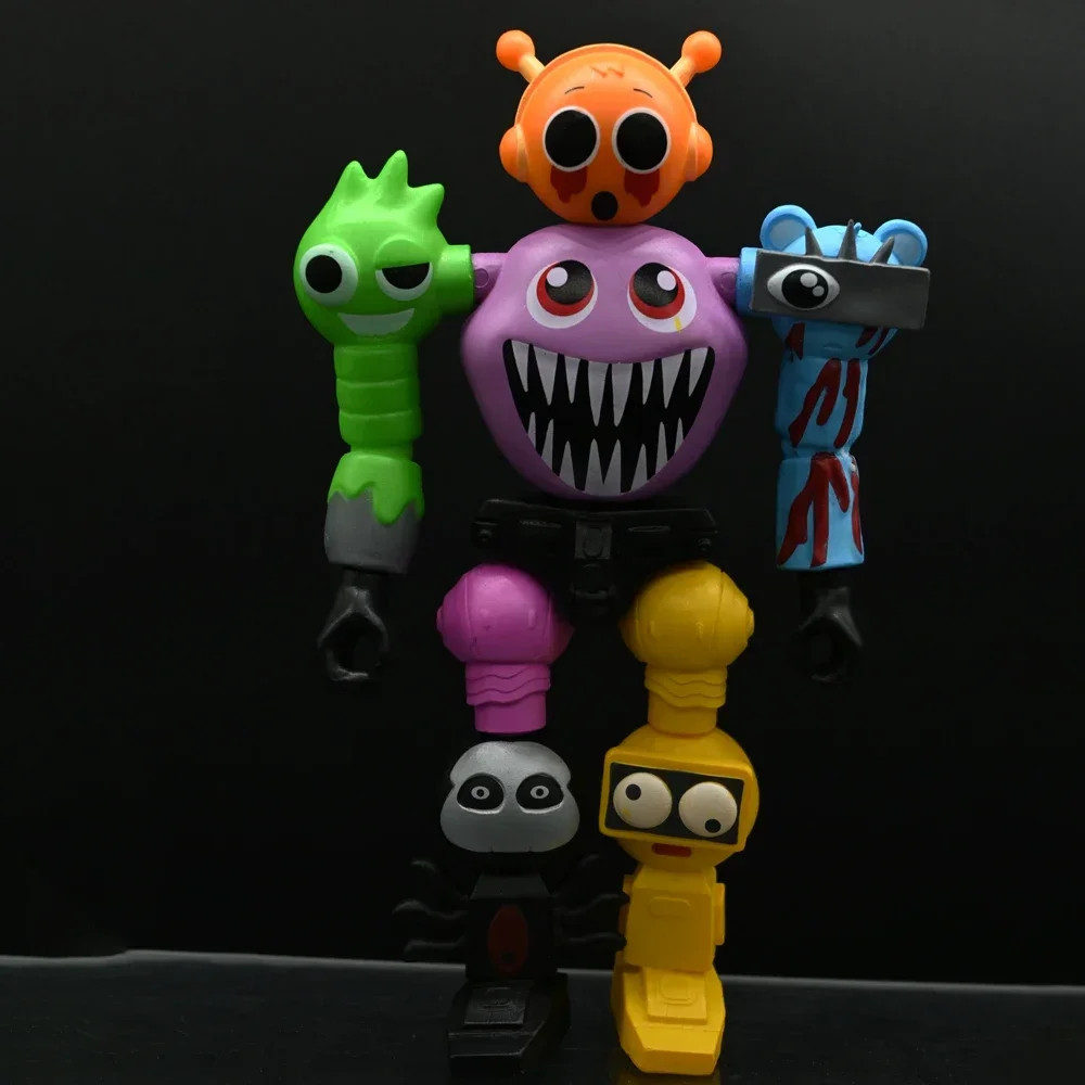 NEW 17cm Sprunki Assemble Robot Action Figure Model Toy – Desktop Decor Gift for