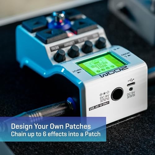 Zoom MS-50G+ MultiStomp Guitar Effects Pedal Single Stompbox 100 effects