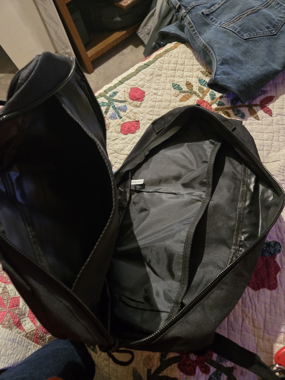 NRA Black Multiple Zipper Compartment Tactical Backpack Bag 16”x12” Nice Bookbag