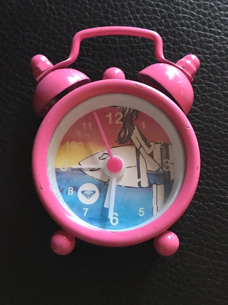 Roxy Miniature Pink Alarm Clock