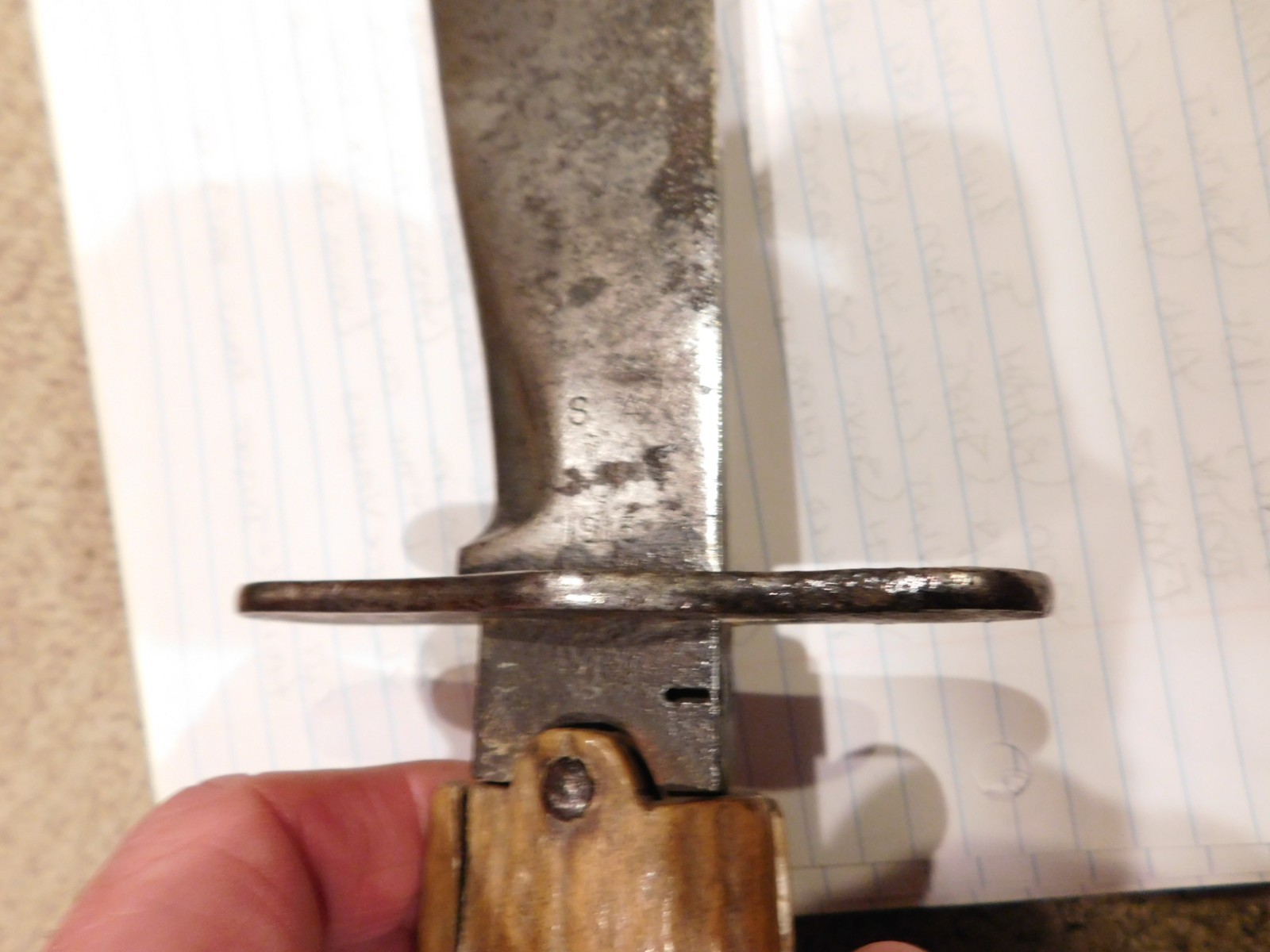 WWI U.S. Army Bolo Knife M-1910 Marked SA Springfield Armory US 1913