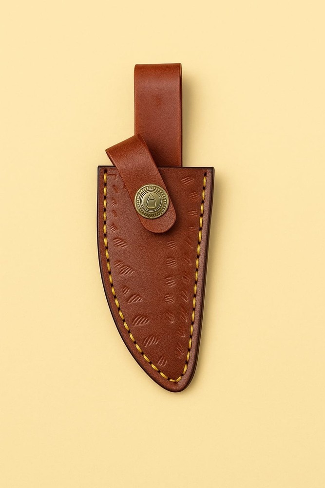 Custom Handmade Fixed blade Knife Leather Sheath With Belt Loop