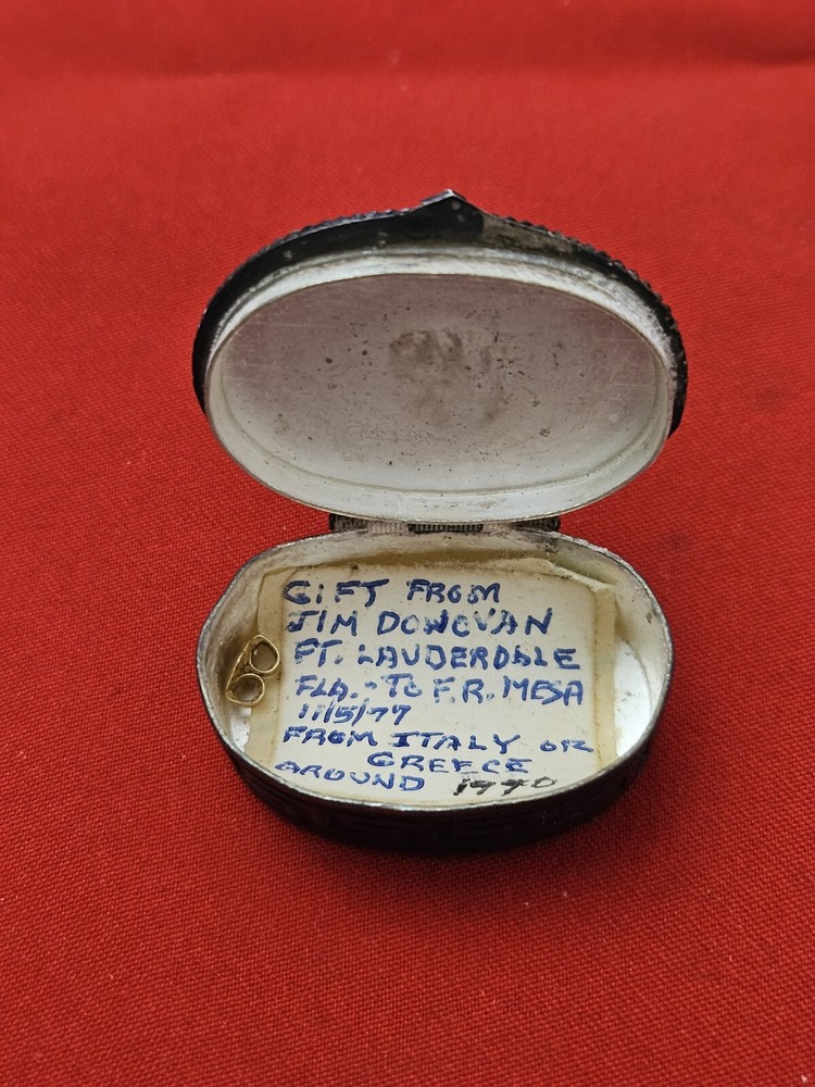 .900 Petite Silver Jewelry/Pill Box
