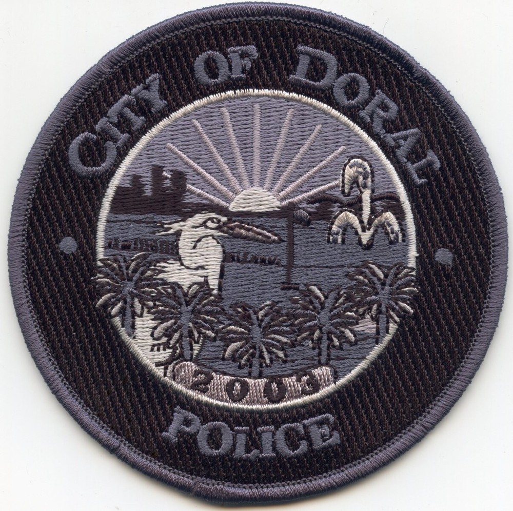 DORAL FLORIDA subdued POLICE PATCH
