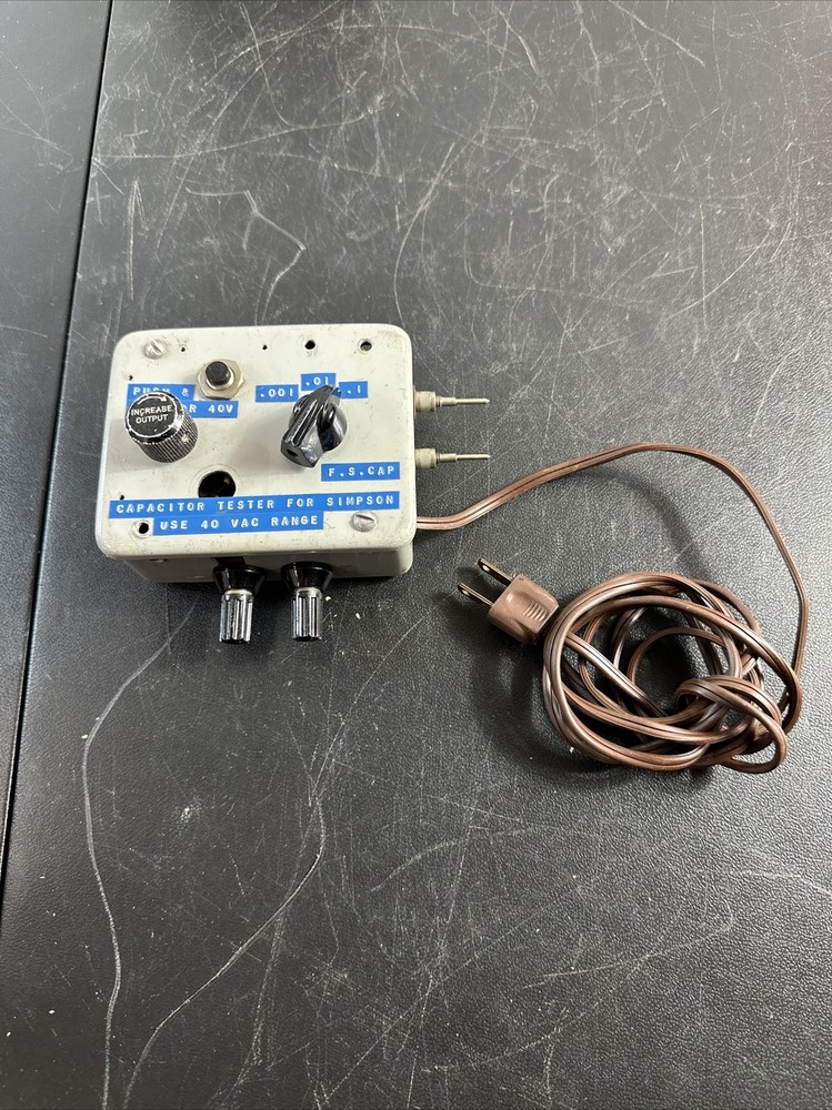 Capacitor Tester For Simpson Use 40 VAC Range