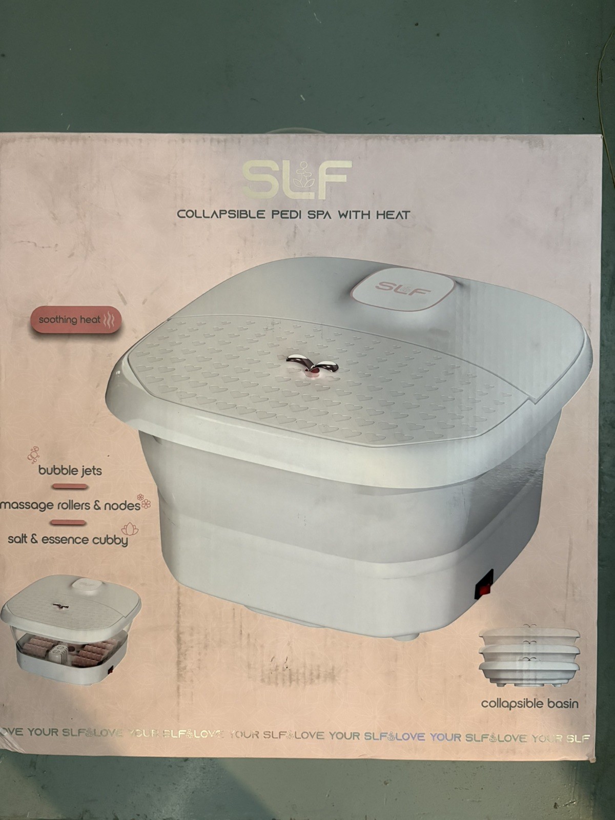 Pedi Spa bath bucket with Heat and massage collapsible- SLF manufacturer