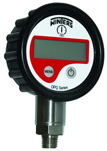 Winters DPG223 DPG Series Digital Pressure Gauge, ABS Case, Rubber Boot,