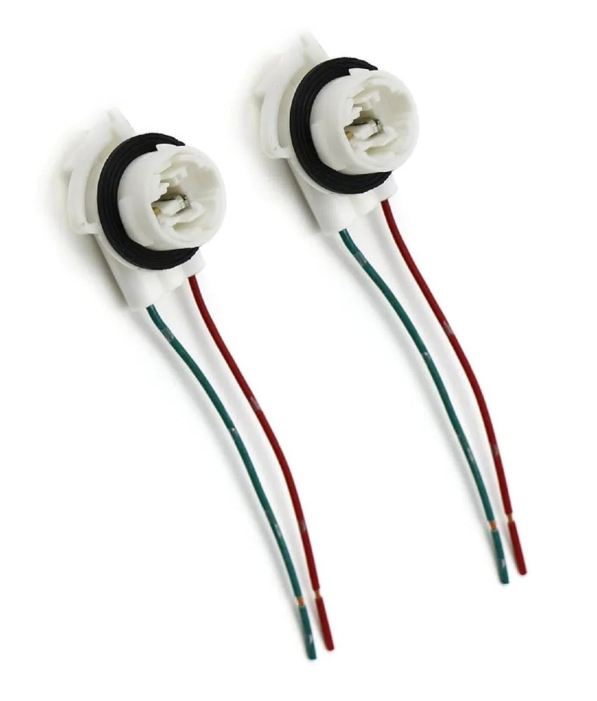 2 Wire 3156 Daytime Running Light Socket Bulbs Socket Harness Compatible with...