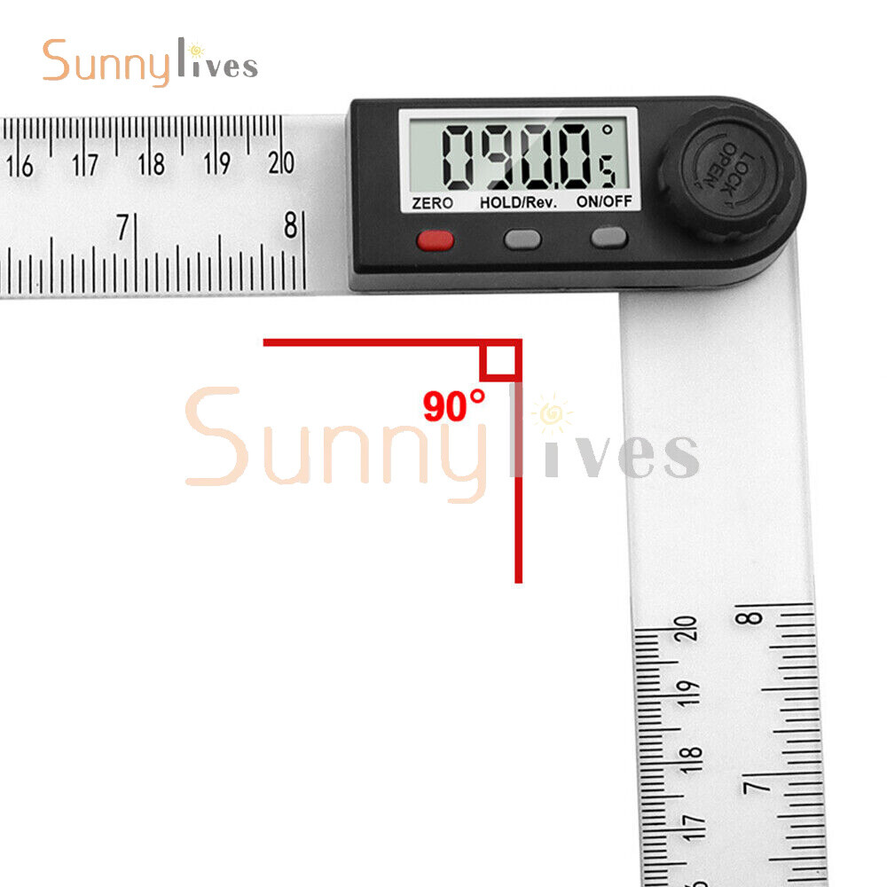 Digital Protractor Angle Ruler Finder Meter 0-360° Goniometer Measuring Tool